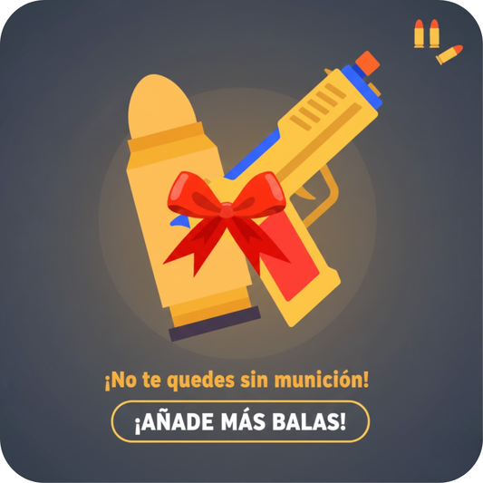 6 cartuchos y 100 balas EXTRA